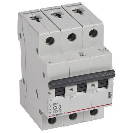 Автоматический выключатель Legrand RX3 3P 50А (C) 4.5кА