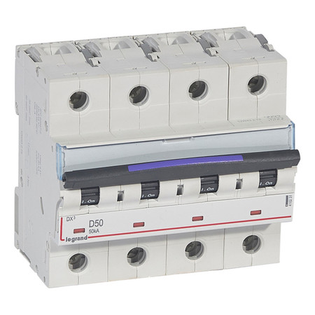 Автоматический выключатель Legrand DX³ 4P 50А (D) 50кА